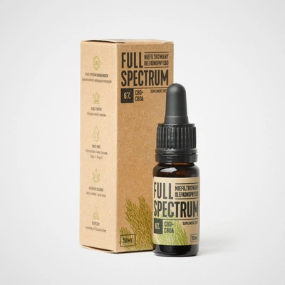 Full Spectrum niefiltrowany olejek CBD+CBDA 6% - 10ml (dla ludzi)