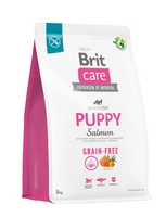 BRIT CARE Dog Grain-free Puppy Salmon 3kg / Opakowanie uszkodzone (5524x2) !!!