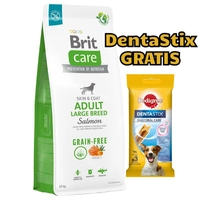 BRIT CARE Dog Grain-free Adult Large Breed Salmon 12kg opakowanie uszkodzone (4293,4243,4285)
