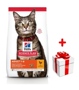 HILL'S SP Science Plan Feline Adult Kurczak 10kg + niespodzianka dla kota GRATIS!