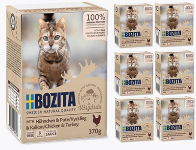 BOZITA Cat Kurczak I Indyk W Sosie 6 x 370g