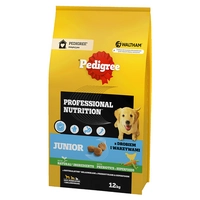 PEDIGREE® Junior Professional Nutrition 12kg z drobiem i warzywami - sucha karma pełnoporcjowa dla szczeniąt psów dużych i średnich ras / Opakowanie uszkodzone (1605) !!!