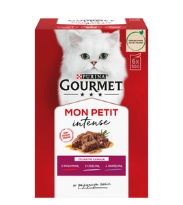 GOURMET mon Petit Pokarm dla kotów - MIX Mięsny 6x50g