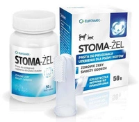 EUROWET Stoma Żel + szczoteczka do zębów pies/kot 50g