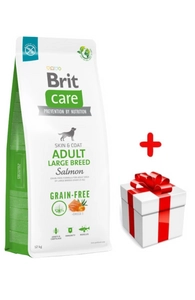 BRIT CARE Dog Grain-free Adult Large Breed Salmon 12kg + niespodzianka dla psa GRATIS!