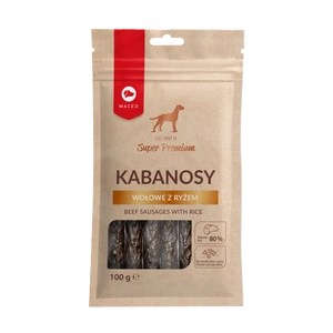 MACED Kabanosy wołowe z ryżem 100g
