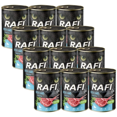 RAFI Cat Adult Sterilised z jagnięciną 12x400g