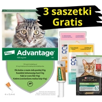 Advantage - dla kotów (0,4mlx4)  *roztwór*  blister