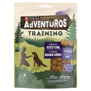 ADVENTUROS Training Przysmaki dla psów Bogate w Dziczyznę 115g