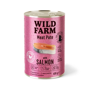 WILD FARM Pate with Salmon 400g - bezglutenowa karma dla kota