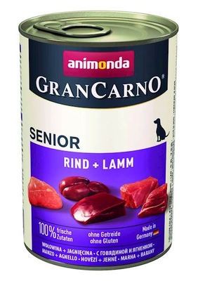 ANIMONDA GranCarno Senior smak:  Wołowina i jagnięcina  400g 