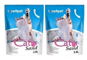 Żwirek Silikonowy dla Kota Cat Sand 2x3,8l