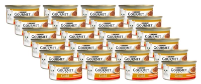 Purina Gourmet Gold Sauce Delight z wołowiną 24x85g