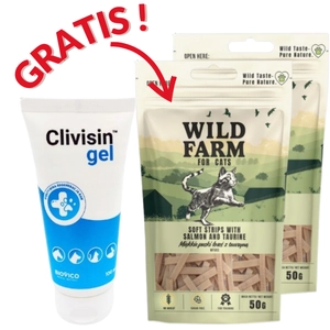BIOVICO Clivisin Żel 100 ml+ GRATIS WILD FARM miękkie paski łosoś z tauryną 2x50g