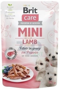 BRIT CARE Mini Lamb fillets in gravy  for puppy 85g