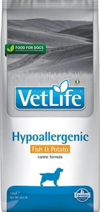 FARMINA Vet Life Dog Hypoallergenic Fish & Potato 12kg + Advantix - dla psów 25-40kg (pipeta 4ml)