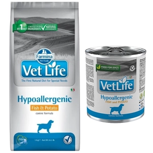 FARMINA Vet Life Dog Hypoallergenic Fish & Potato 12kg + Puszka Hypoallergenic Fish & Potato 300g