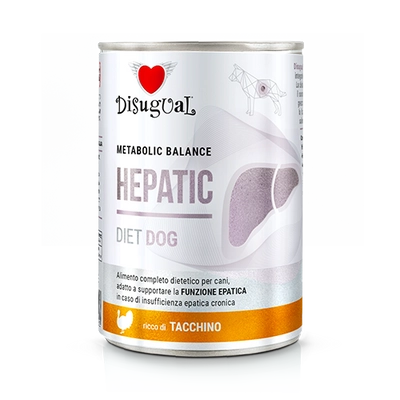 Disugual Karma mokra dla psa Weterynaryjna HEPATIC Indyk (dorosły) 400g