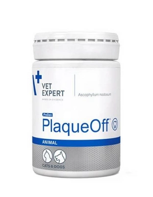 VET EXPERT PLAQUEOFF® ANIMAL - preparat do pielęgnacji zębów dla psów i kotów 20g