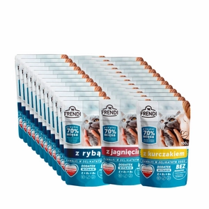 Frendi kawałki w delikatnym sosie mix smaków dla kota 36x100g