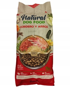 Natural Dog Food Jagnięcina & Cielęcina 14,8kg. 62% mięsa - Bez kurczaka opakowanie uszkodzone (3987)