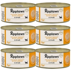 Applaws Cat Kurczak i Ser 6x70g PUSZKA