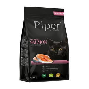 DOLINA NOTECI Piper Animals z łososiem dla kotów sterylizowanych 3kg