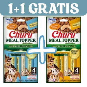 INABA  Dog Meal Topper Mix Smaków 2x(4x14 (56g))        1+1GRATIS!!