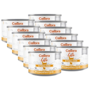 CALIBRA Cat Life Sterilised Turkey 12x200g