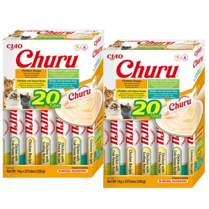 INABA  Churu dla kota - mix smaków z kurczakiem 2x(20x14g)