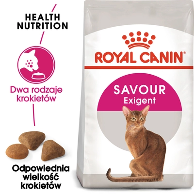 ROYAL CANIN  Exigent Savour 35/30 Sensation 4kg karma sucha dla kotów dorosłych, wybrednych, kierujących się teksturą krokieta + Tunel dla kota GRATIS!