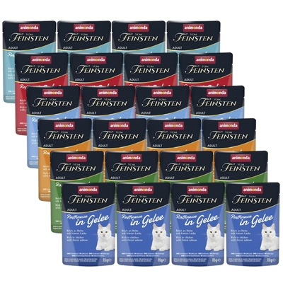 ANIMONDA Vom Feinsten Raffinesse Mix Smaków w galarecie 24x85g