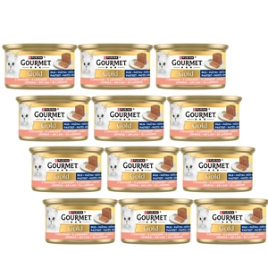 Purina Gourmet Gold mus z łososiem 12x85g