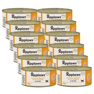 Applaws Cat Kurczak i Ser 12x70g PUSZKA