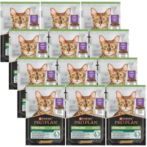 Purina Pro Plan Sterilised z kaczką dla kota 12x85g