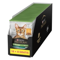 Purina Pro Plan Sterilised z kurczakiem dla kota 26x85g (18+8 GRATIS)