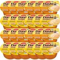 Inaba DASHI uzupełniająca karma dla kota- bulion o smaku kurczaka 12x70 g+ Inaba DASHI uzupełniająca karma dla kota- bulion o smaku kurczaka i sera 12x70g