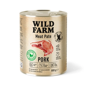 WILD FARM Pate Pork 800g bezglutenowa karma dla psa