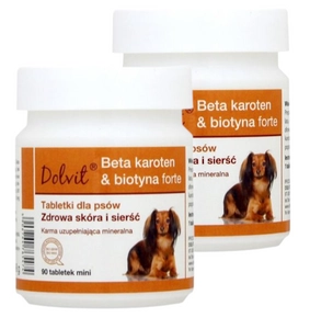 Dolvit Beta karoten & biotyna forte Mini 2x90 tabletek