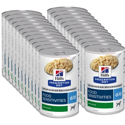 HILL'S PD Prescription Diet Canine d/d Kaczka (Duck) 24x370g