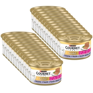 Purina Gourmet Gold Kitten mus z cielęciną 24x85g