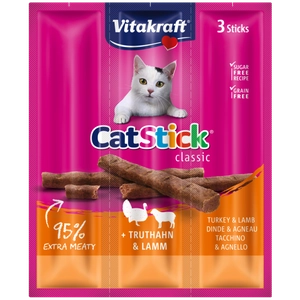 Vitakraft Kabanosy Cat Stick Mini indyk z jagnięciną dla kota 18g
