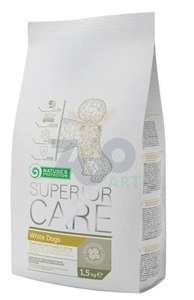 NATURES PROTECTION Superior Care White Dogs Adult 1,5kg + K9 Whiteness Shampoo - szampon dla białej sierści 300 ml