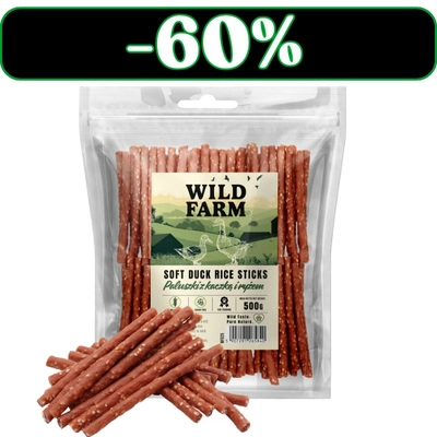 WILD FARM paluszki z kaczką i ryżem 500g przysmak dla psa