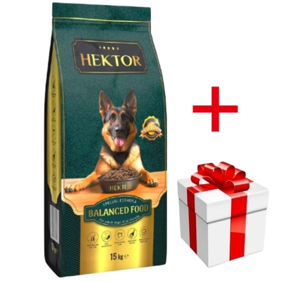 HEKTOR BALANCED Adult 15kg + niespodzianka dla psa GRATIS!