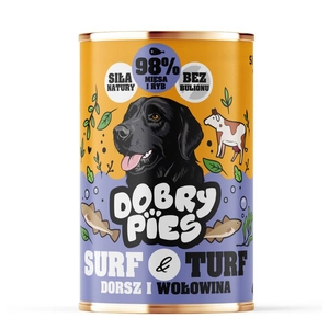 Dobry Pies Dorsz i wołowina 400g