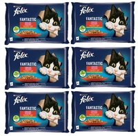 FELIX Fantastic w galaretce z kurczakiem i wołowiną 12x(4x85g)