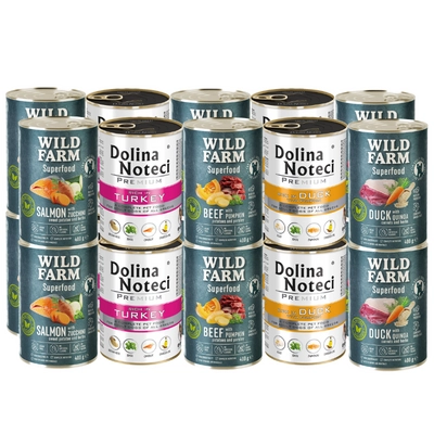 Dolina Noteci + WILD FARM Superfood Mix Smaków 20x400g 