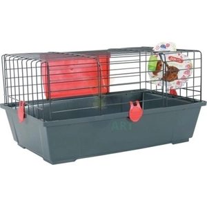 ZOLUX Klatka Classic 58cm kol. szary/czerwony