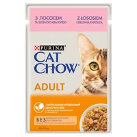 PURINA Cat Chow Adult Karma dla kotów z łososiem i zieloną fasolką w galaretce 12x85g 